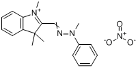 1,3,3-三甲基-2-[（甲苯亞肼基）甲基]-3H-吲哚翁硝酸鹽