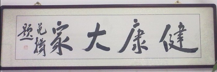 范揚大師為佳明康視題詞