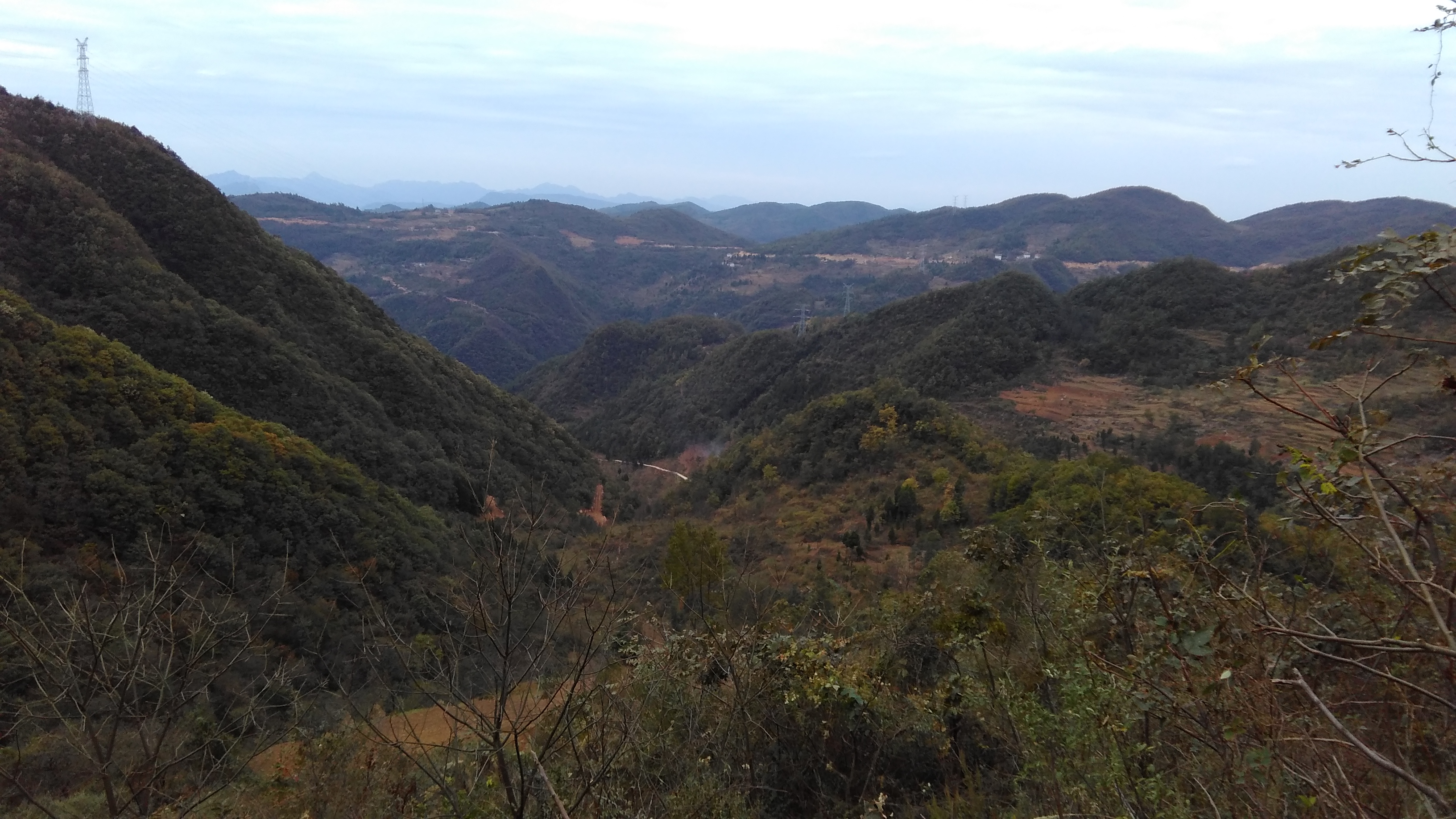 水池坪遠眺三顆村