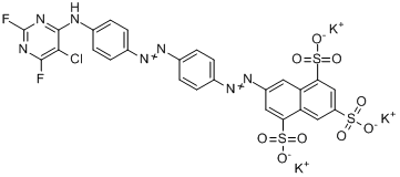 7-[[4-[[4-[（5-氯-2,6-二氟-4-嘧啶基）氨基]苯基]偶氮]苯基]偶氮]-1,3,5-萘三磺酸三鉀