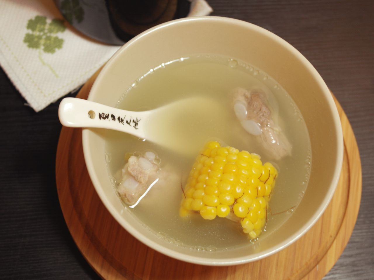 玉米綠豆排骨湯