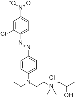 N-[2-[[4-[（2-氯-4-硝基苯基）偶氮]苯基]乙基氨基]乙基]-2-羥基-N,N-二甲基-丙銨氯化物