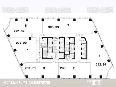 寶礦洲際中心房型圖