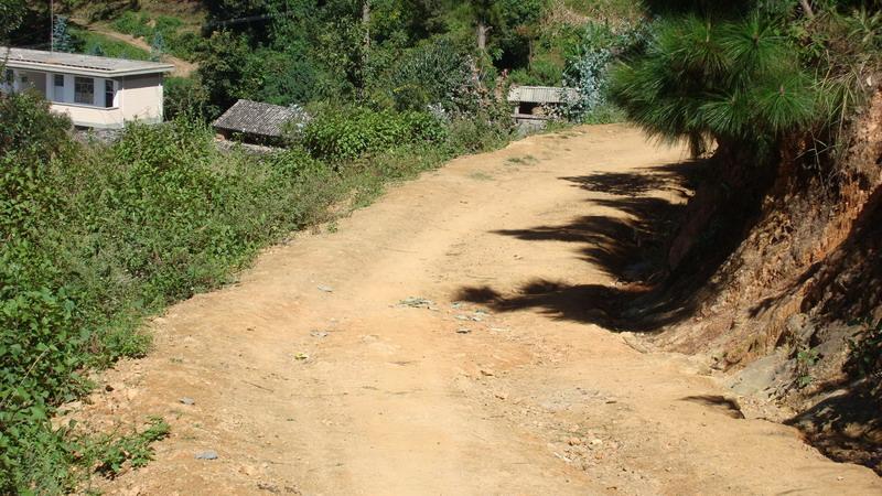 雲南省保山市隆陽區漢莊鎮金竹村進村道路