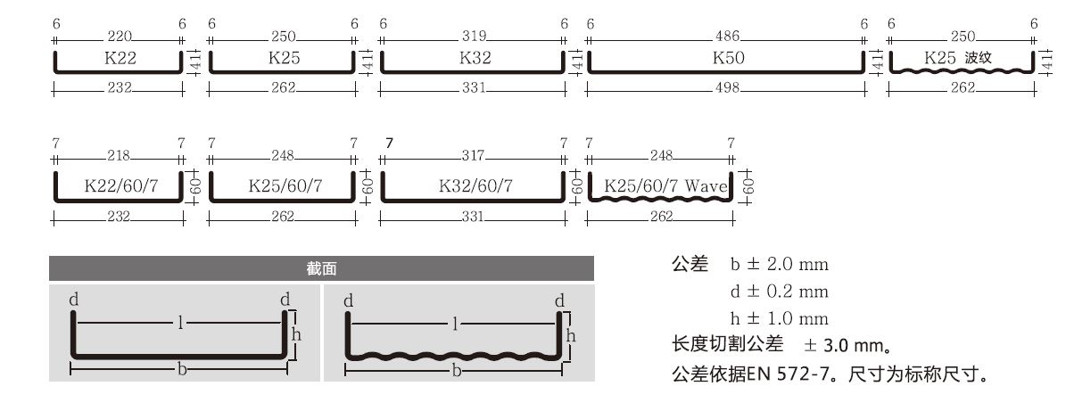 U型玻璃(槽型玻璃)