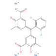 5-[（3-羧基-5-甲基-4-羰基-2,5-環己二烯基-1-亞基）（2,6-二氯苯基）甲基]2-羥基-3-甲基苯甲酸四鈉鹽