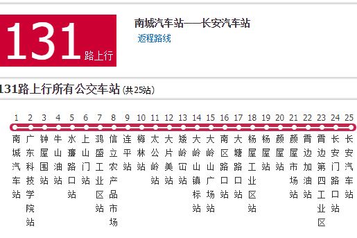 東莞公交131路