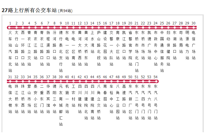 德陽公交27路