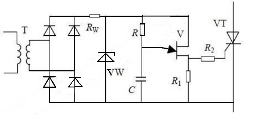 單結電晶體構成晶閘管觸發電路