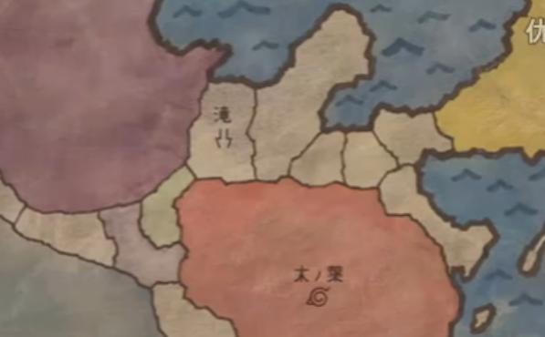 瀧隱的地理位置（紅色地方的左上角）