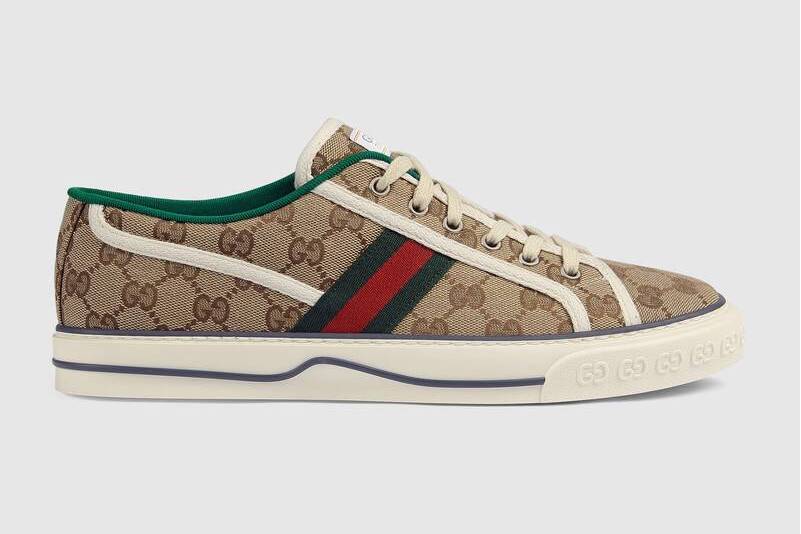 Gucci Tennis 1977系列男士GG運動鞋