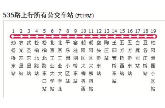 北京公交535路