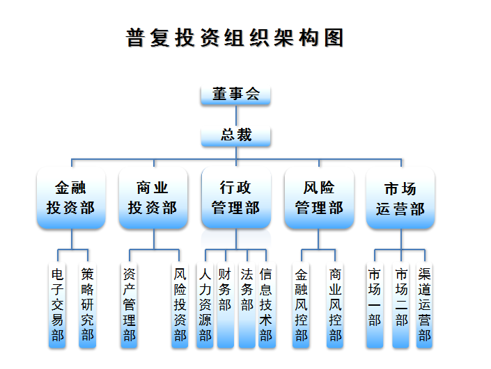 普復投資組織架構圖