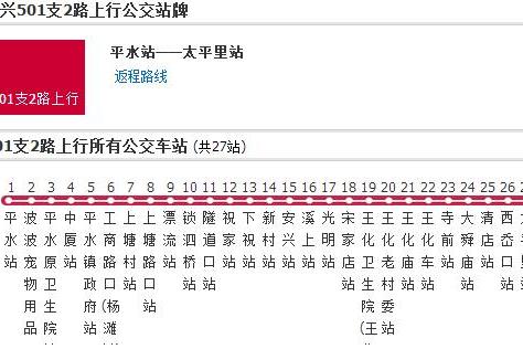 紹興501支2路