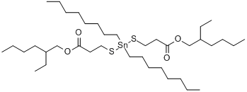 12-乙基-5,5-二辛基-9-氧代-10-氧雜-4,6-二硫雜-5-錫十六烷酸-2-乙基己基酯