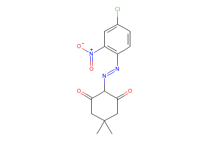 2-[（4-氯代-2-硝基苯基）偶氮]-5,5-二甲基-1,3-環己二酮
