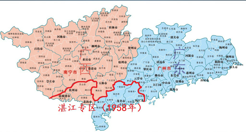 湛江專區地圖