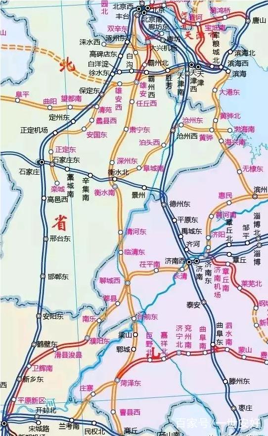 京港台高鐵部分線路圖