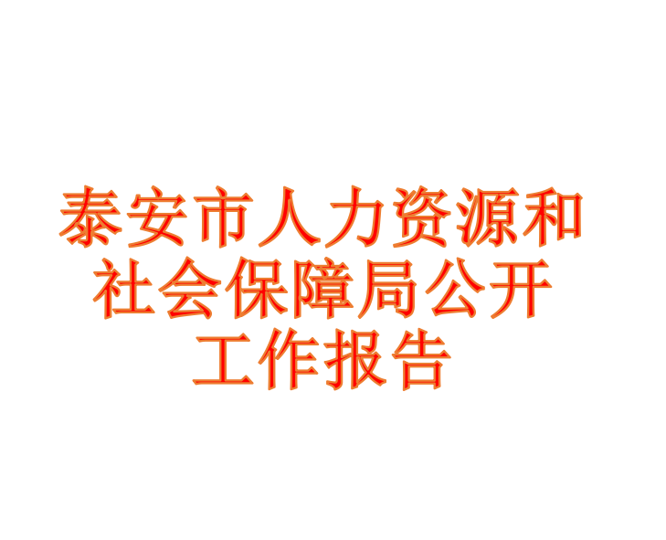 泰安市人力資源和社會保障局2013年度政府信息公開工作報告