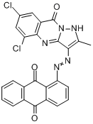 1-[（5,7-二氯-1,9-二氫-2-甲基-9-氧代吡唑並[5,1-B]喹唑啉-3-基）偶氮]-9,10-蒽二酮