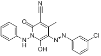 5-[（3-氯苯基）偶氮]-1,2-二氫-6-羥-4-甲基-2-氧代-1-苯氨基-3-吡啶腈
