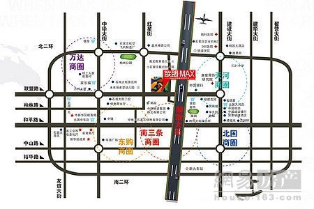 解放大街及其附近地區地圖