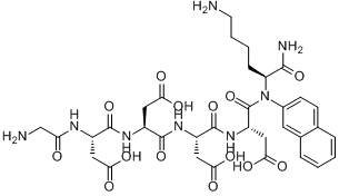 H-甘醯氨-天冬醯氨-天冬醯氨-天冬醯氨-天冬醯氨-賴醯氨-β-萘胺