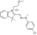 2-[（4-氯苯甲基亞肼基）甲基]-1-（2-甲氧乙基）-3,3-二甲基-3H-吲哚銨氯化物