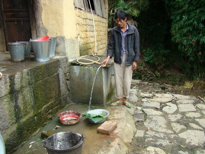 搭板橋自然村通水狀況