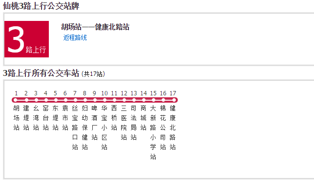 仙桃公交3路