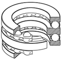 推力球軸承-雙向推力球軸承