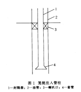 圖1 籠統注入管柱