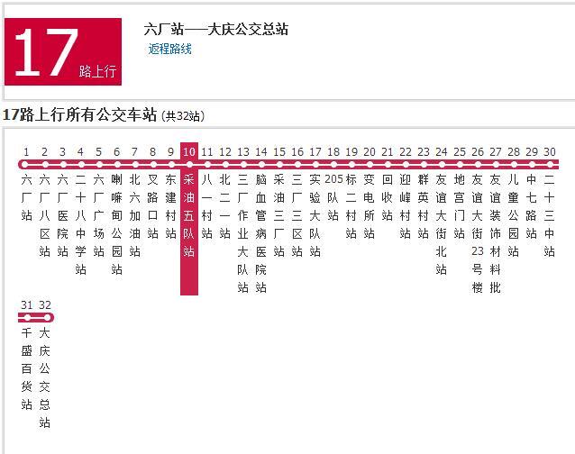 大慶公交17路