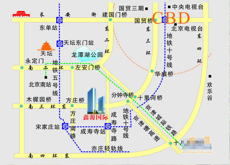 鑫源國際交通圖