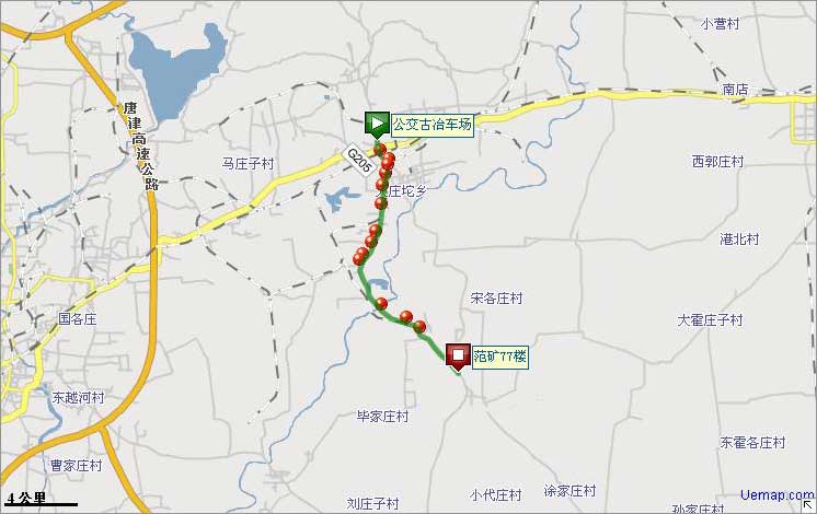 唐山公交4路臨時線路