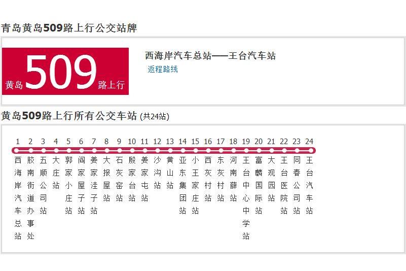 青島公交黃島509路