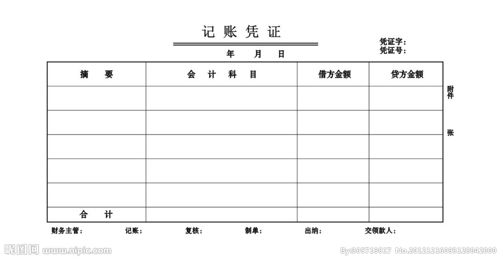 記賬憑證(記帳憑證)