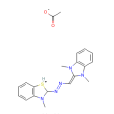 2-[[（1,3-二氫-1,3-二甲基-2H-苯並咪唑-2-亞基）甲基]偶氮]-3-甲基苯並噻唑翁乙酸鹽