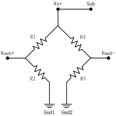 壓力感測器晶片電路原理