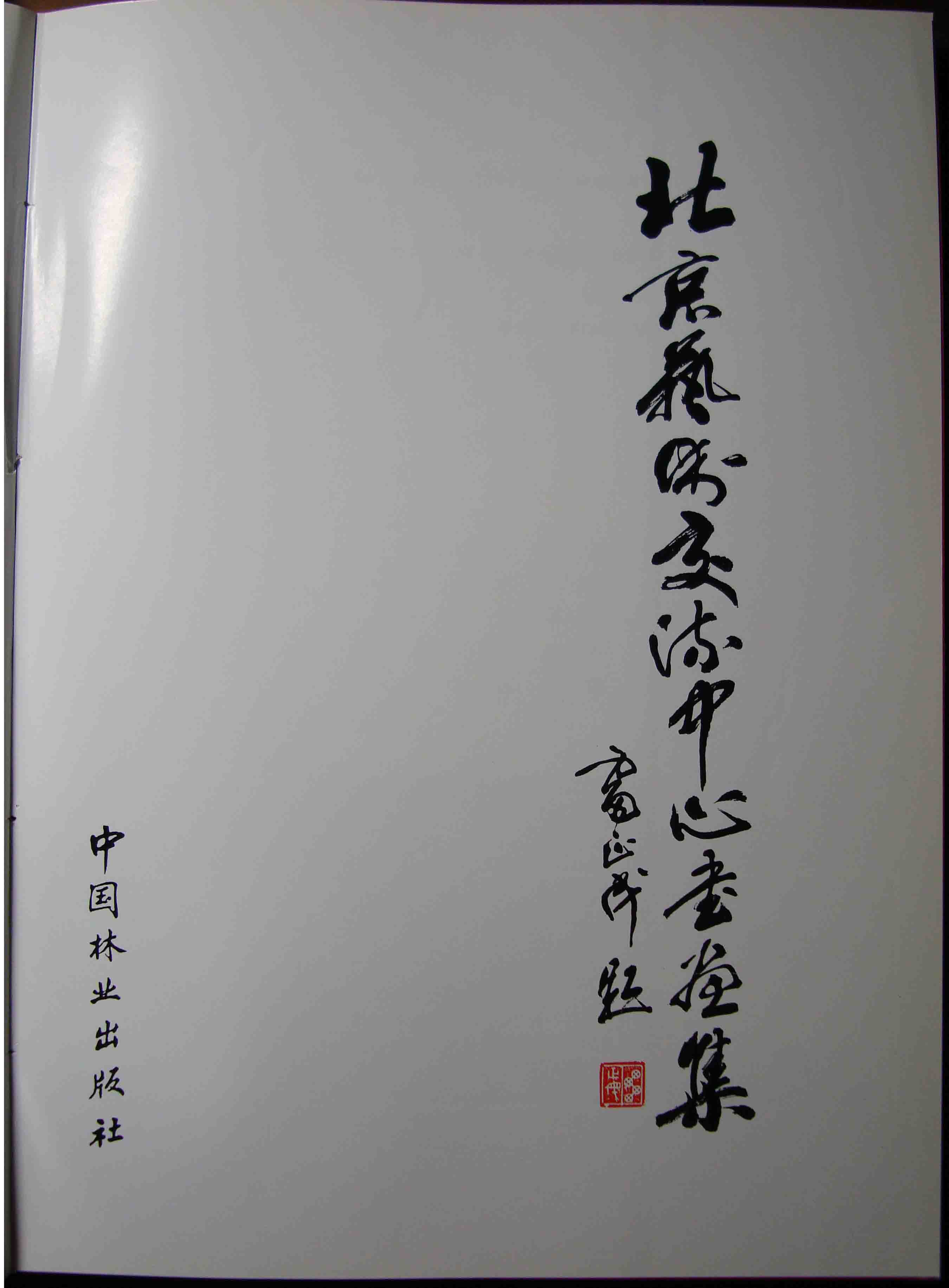 北京藝術交流中心書畫集扉頁