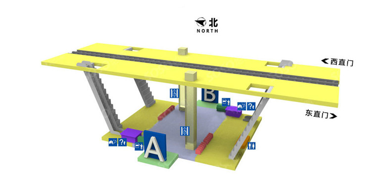 光熙門站站內立體圖