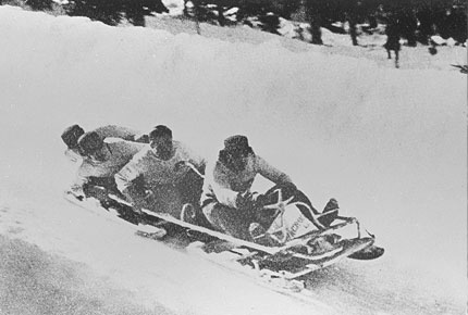 瑞士代表隊在四人雪橇比賽中