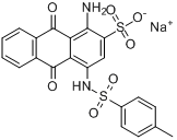 1-氨基-9,10-二氫-4-[[（4-甲苯基）磺醯基]氨基]-9,10-二氧代蒽-2-磺酸鈉
