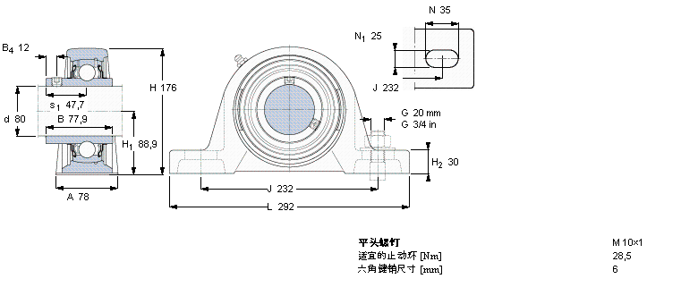 SKF SYJ80TF軸承