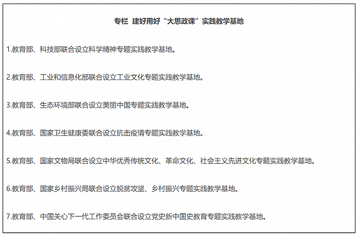 全面推進“大思政課”建設的工作方案