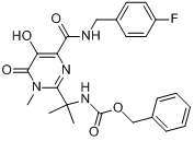 [1-[4-[[（4-氟苄基）氨基]羰基]-5-羥基-1-甲基-6-氧代-1,6-二氫嘧啶-2-基]-1-甲基乙基]氨基甲酸苄酯