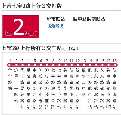 上海公交七寶2路