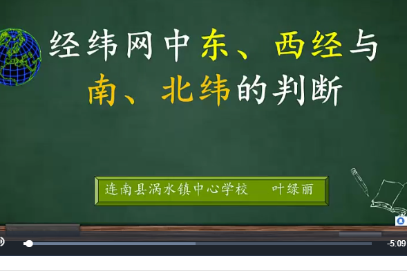 經緯網中東、西經與南、北緯的判斷