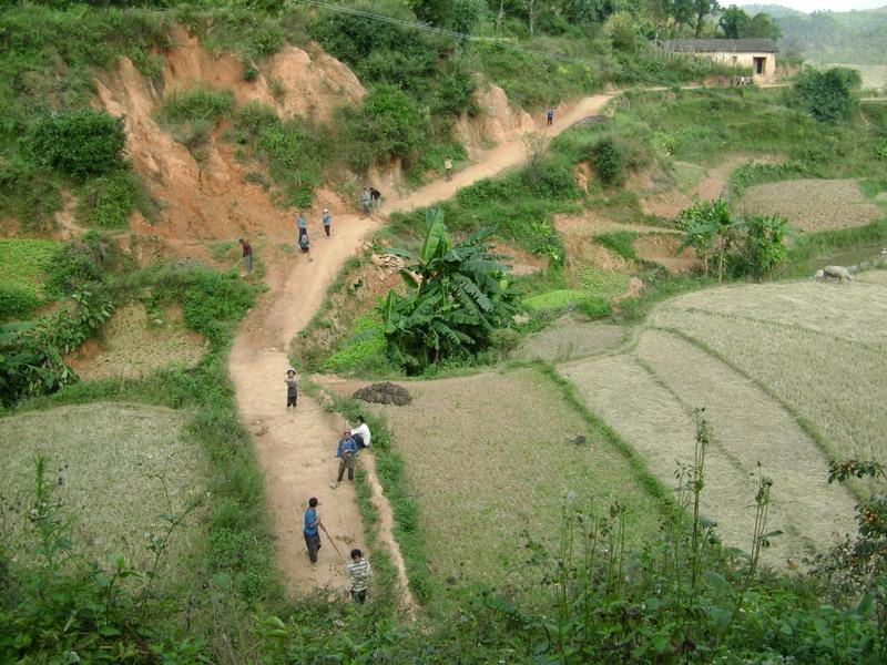 入村道路