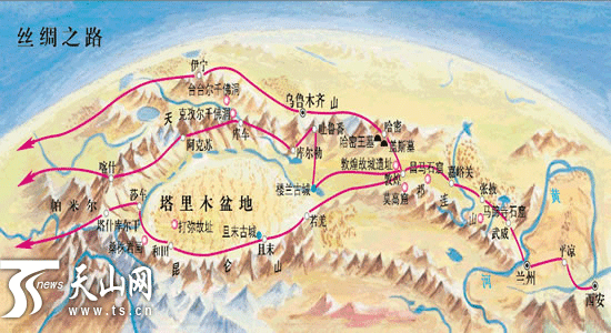 絲綢之路：長安-天山廊道的路網(絲綢之路：長安—天山廊道的路網)